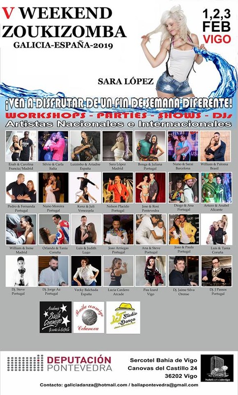 Vº Weekend Zoukizomba@Ciudade de Vigo 1,2 y 3 de Feb. 2019 